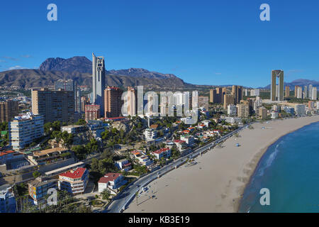 Spain, region Valencia, province Alicante, Costa Blanca, Benidorm Stock Photo