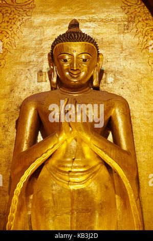 Buddha statue in the Patho Ananda temple, Myanmar, Asia, Buddha statue in the Patho Ananda temple, Myanmar, Asia,