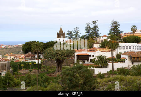 Icod de Los Vinos, small town, Stock Photo