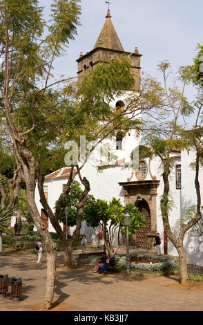 Icod de Los Vinos, small town, church, Stock Photo