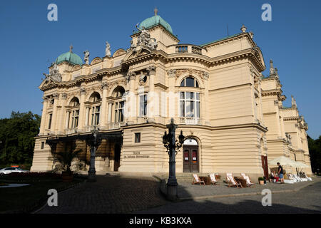 Juliusz Słowacki Theatre (teatr im. Juliusza Slowackiego) in Krakow, Poland, Europe Stock Photo