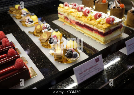 Cakes and sweets showcase in Café Central, Vienna, Austria, Europe Stock Photo