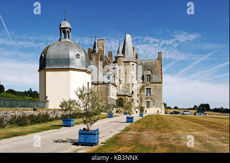 France, Brittany, Ille et Vilaine,  near Vitre, the castle of the Rochers-Sevigne Stock Photo