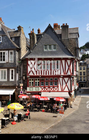 France, Finistere, Morlaix, place Allende Stock Photo