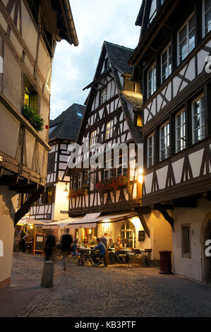 France, Bas Rhin, Strasbourg, old town listed as World Heritage by UNESCO, the Petite France District Stock Photo