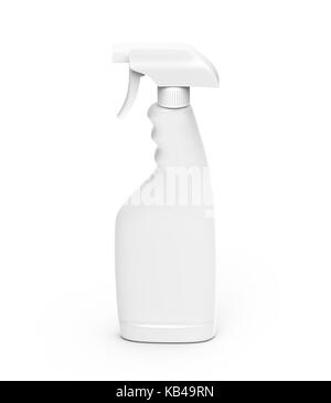 Glass Cleaner mockup, 3d rendering spray bottle template Stock Photo