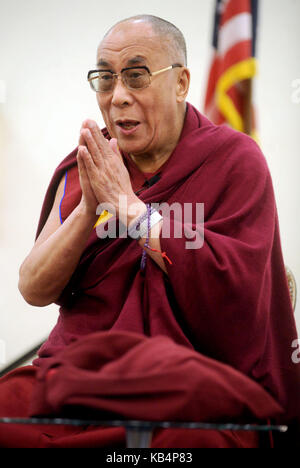 NEWARK, NJ - MAY 12: His Holiness the Dalai Lama  during a press conference at the Robert Treat Hotel on May 12, 2011 in Newark, New Jersey.  People:  The Dalai Lama  Transmission Ref:  MNC1  Credit: Hoo-Me.com / MediaPunch Stock Photo