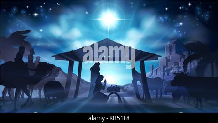 Nativity Scene Christmas Stock Vector