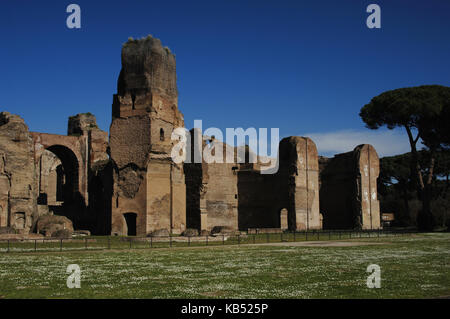 Italy. Rome. Baths of Caracalla. Imperial period. Ruins. Stock Photo