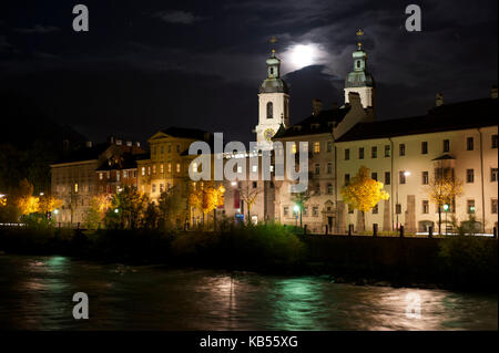 Austria, Tyrol, Innsbruck, the south shore of the river Inn, Cathedral of Saint-Jakob disease (Saint-Jacques) in the Hofburg Stock Photo