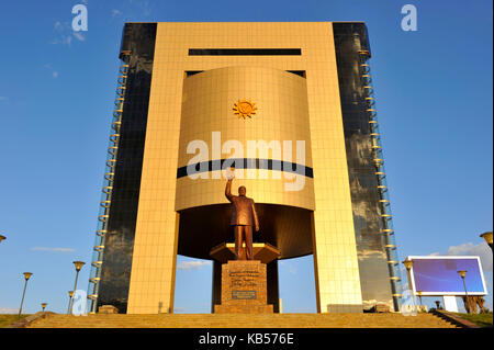 Statue of Dr. Sam Nujoma at National Independence Museum in Windhoek ...
