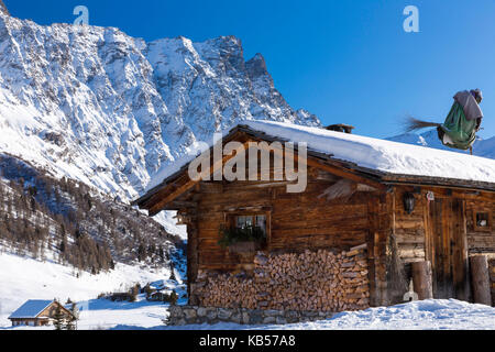 Winter close Radons, Savognin, in the Swiss canton of Grisons Stock Photo