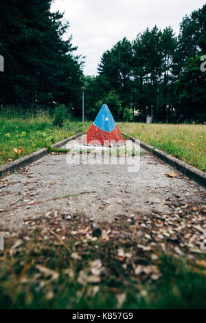 abandoned minigolf course Stock Photo