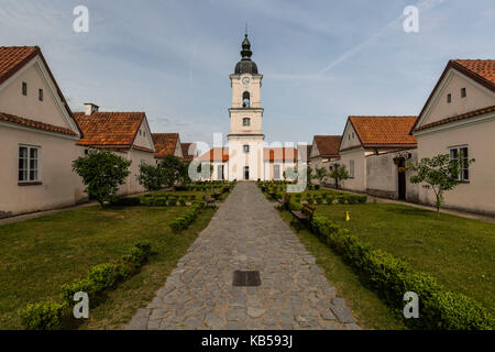 Europe, Poland, Podlaskie Voivodeship, Suwalskie / Suwalszczyzna - Wigry - The former Camaldolese monastery on the lake Wigry Stock Photo