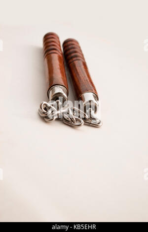 Martial arts nunchaku weapon Stock Photo