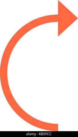 Use it in all your designs. Arrow sign undo, left, right, down, up icons. Quick and easy recolorable graphic element in technique vector illustration Stock Vector
