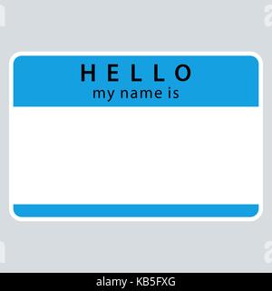 Use it in all your designs. Blank name tag sticker HELLO my name is ...