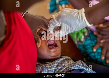 Serabu is located in the southeast of Sierra Leone the hospital is the only medical facility for thousands of people Pictured January/February 2017 | usage worldwide Stock Photo