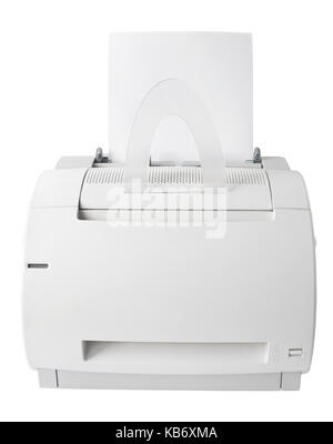printer isolated on white background, front view Stock Photo