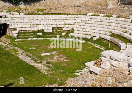 Archaeological site, Roman colony Albium Intemelium, Ventimiglia, Imperia province, Liguria, Italy Stock Photo