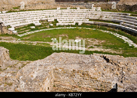 Archaeological site, Roman colony Albium Intemelium, Ventimiglia, Imperia province, Liguria, Italy Stock Photo