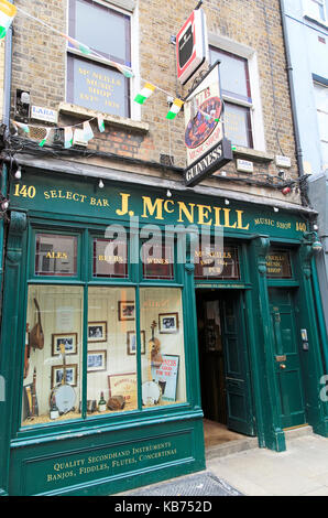 Combined bar and music shop, J. Mc Neiil, Dublin, Ireland, Irish Republic Stock Photo