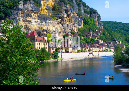 Medieval village of la Roque Gageac, France Stock Photo