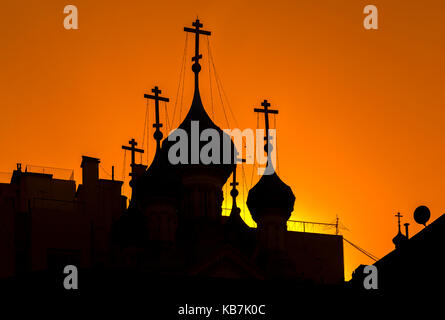 Russian orthodox church. San Telmo, Buenos Aires, Argentina Stock Photo