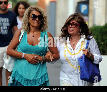 Patrizia Reggiani seen out and about in Milan after returning from her holidays after serving her jail sentence for more than 16 years for the murder of her husband Maurizio Gucci in 1995  Featuring: Patrizia Reggiani Where: Milan, Italy When: 28 Aug 2017 Credit: IPA/WENN.com  **Only available for publication in UK, USA, Germany, Austria, Switzerland** Stock Photo