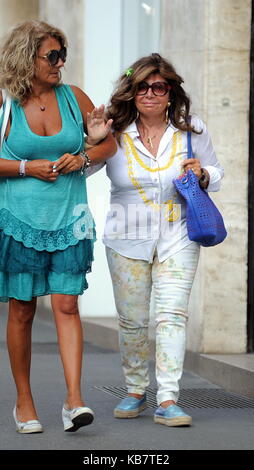 Patrizia Reggiani seen out and about in Milan after returning from her holidays after serving her jail sentence for more than 16 years for the murder of her husband Maurizio Gucci in 1995  Featuring: Patrizia Reggiani Where: Milan, Italy When: 28 Aug 2017 Credit: IPA/WENN.com  **Only available for publication in UK, USA, Germany, Austria, Switzerland** Stock Photo