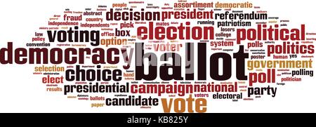 Election word cloud concept. Vector illustration Stock Vector Image ...