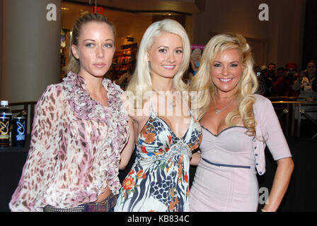 LAS VEGAS - DECEMBER 20;  Playboy Playmate Kendra Wilkinson, Holly Madison, Bridget Marquardt at The Girls Next Door Autograph Signing at the Playboy Store at the Forum Shops, Caesars Palace . On December 18, 2008 in Las Vegas, Nevada   People:  Kendra Wilkinson, Holly Madison, Bridget Marquardt  Transmission Ref:  MNCRLV  Hoo-Me.com / MediaPunch Stock Photo