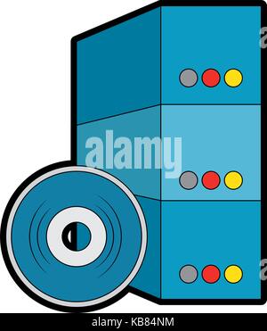 software installation disk and box vector illustration design Stock Vector