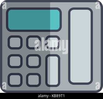 telephone icon over white background vector illustration Stock Vector