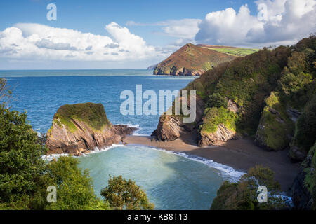 The beach at Combe Martin North Devon UK Stock Photo - Alamy