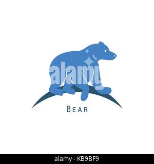 Polar bear logo concept vector. Stock Vector
