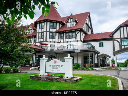 Upscale resort in the seaside town St. Andrews By-The-Sea, New Brunswick, Canada Stock Photo