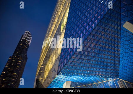 New Ryerson University building in Toronto downtown core at night Stock Photo