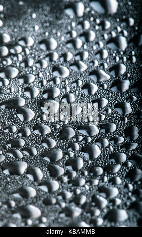 Water Condensation on Stainless Steel Pan Lids Stock Photo