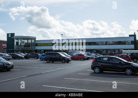 Morrisons Supermarket in Leigh, England, UK Stock Photo