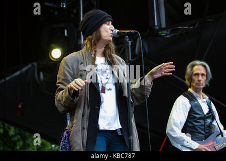 The American singer, songwriter and poet Patti Smith performs a live concert at the Norwegian music festival Bergenfest 2012. Norway, 23/06 2012. Stock Photo