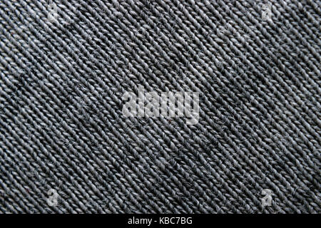 Close-Up Of Gray Synthetic Fibers Woven In Pattern Stock Photo