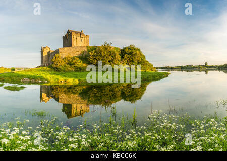 Dunguaire Castle, County Galway, Connacht province, Republic of Ireland, Europe Stock Photo