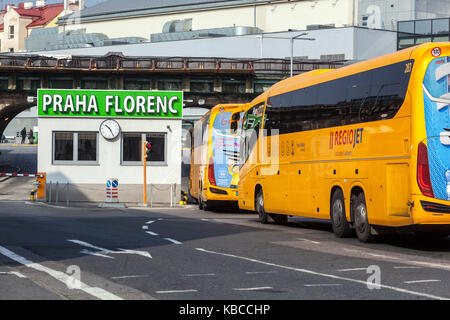 Prague Florenc Bus station Czech Republic Karlin district Stock Photo
