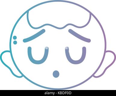 User Profile with Sad Face Line Icon. Sad Rating, Dislike, Feedback Symbol  Stock Vector - Illustration of chat, manager: 192379886