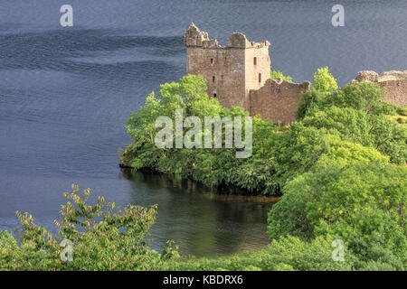 Urquhart Castle, Drumnadrochit, Highlands, Scotland, United Kingdom Stock Photo