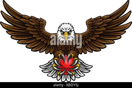 Eagle Cricket Sports Mascot Stock Vector
