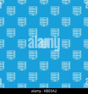 Servers pattern seamless blue Stock Vector