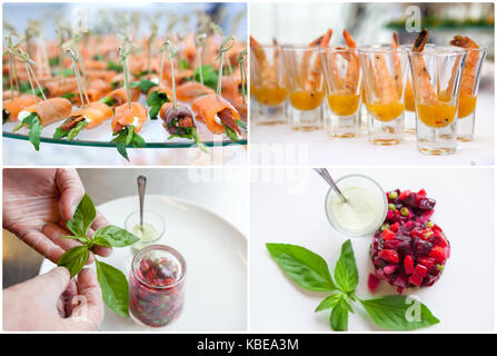 cooking appetizers in restaurants Stock Photo