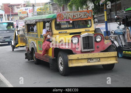 Jeepney in Manila Stock Photo